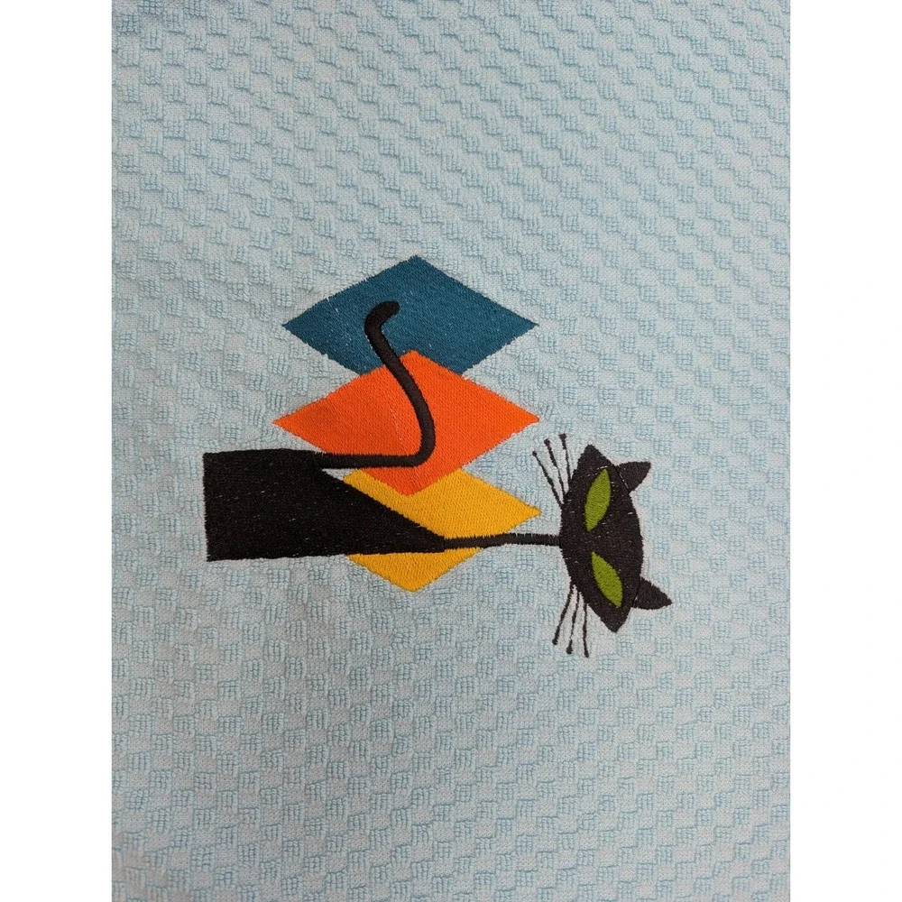 Retro Mid Century Modern Atomic Cat Kitchen Towel Set of 1  Great Gift Idea!